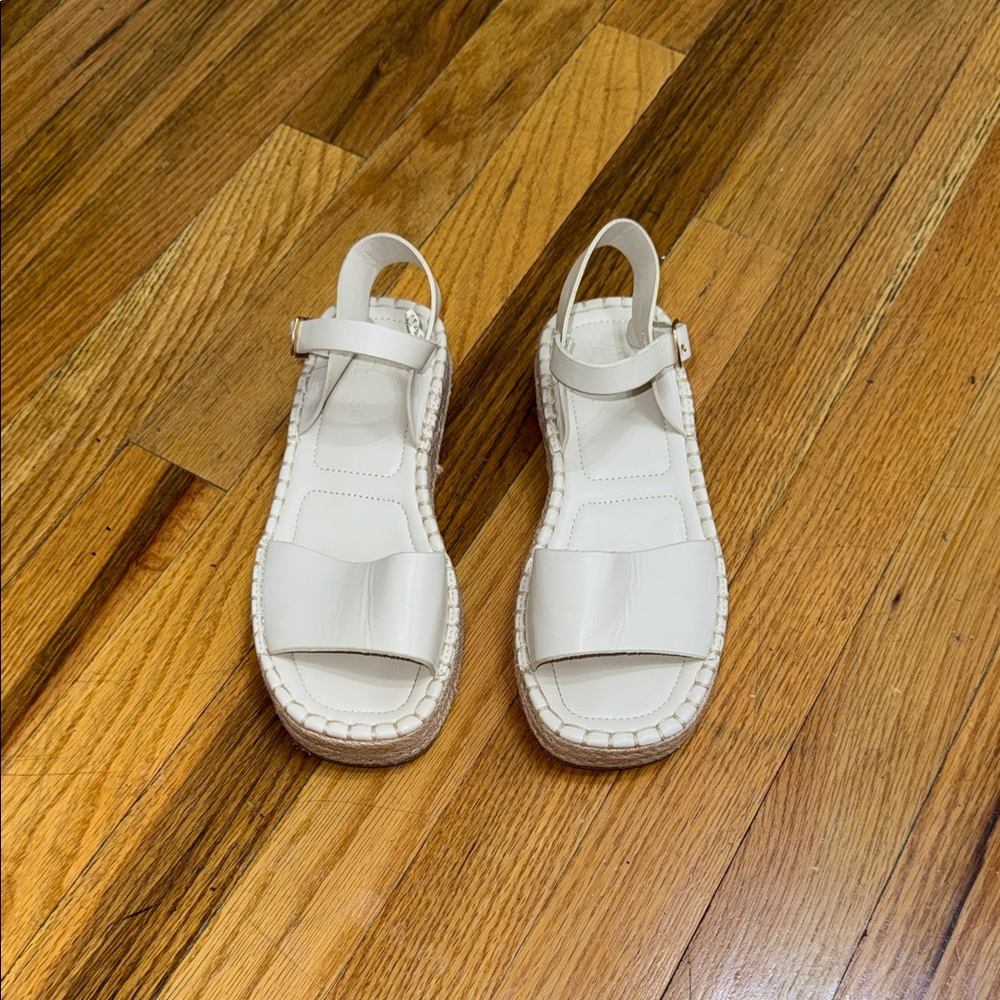 ZARA Girls White Platform Sandals – Size 34